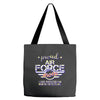 military, women's proud air force mom of her military son u Tote Bags