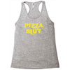 pizza slut funny diet gym workout new Racerback Tank