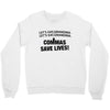 commas save lives Crewneck Sweatshirt