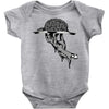 zombie eating brains Baby Onesie