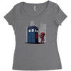 defacing the phonebox hoody Women's Triblend Scoop T-shirt