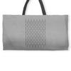 fuck you pin stripe line Weekender Totes