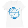 save the narwhales Ladies Fitted T-Shirt