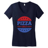 pizza 2017 Women's V-Neck T-Shirt