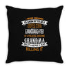 Super Cool Granddaughter Of A Freaking Awesome Grandma Throw Pillow