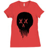 trickle skull Ladies Fitted T-Shirt