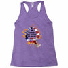 American Flag Q Fire Racerback Tank