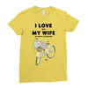 i love when my wife lets me buy another bike Ladies Fitted T-Shirt