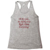 my mother was right Racerback Tank