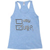 now or later Racerback Tank