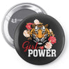 Girl Power White Write Pin-back button