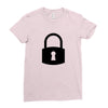 padlock Ladies Fitted T-Shirt