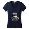 premium vintage 1997 classic perfectly aged limited edition Women's V-Neck T-Shirt