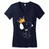 Crown Snoopy Women's V-Neck T-Shirt