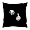 mickey fuck you rouge Throw Pillow