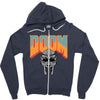 Doom With Mask Zipper Hoodie
