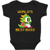 World's Best Boss Mario Baby Bodysuit