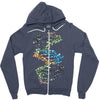 dna Zipper Hoodie