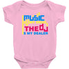 music is my drug Baby Onesie