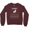 aries  christmas ugly sweater Crewneck Sweatshirt