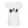map marker death Maternity Scoop Neck T-shirt