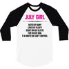 July Girl Hated By Many 3/4 Sleeve Shirt