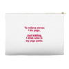 drink wine in ractangle Accessory Pouches