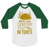 dude that camp trip in tents funny 3/4 Sleeve Shirt