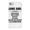 Super June Girl iPhone 7 Case