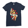 true love pizza slice Ladies Fitted T-Shirt