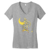 the moon Women's V-Neck T-Shirt