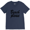 beach please V-Neck Tee