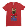 the snuggle is real Ladies Fitted T-Shirt