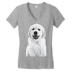 pocket puppy Women's V-Neck T-Shirt