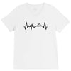 Heart Beats Mountain V-Neck Tee