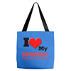 i love my bernina Tote Bags