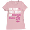 Girls Just Want to Have Fundamental Rights Ladies Fitted T-Shirt