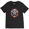 cotton captain america shield distressed, ideal gift or present V-Neck Tee