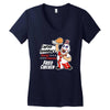 world famous fried chicken Women's V-Neck T-Shirt