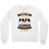 Super Cool Papa Of A Freaking Awesome Grandson Crewneck Sweatshirt