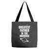 Greatest Father In The Universe Tote Bags