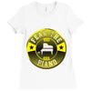 piano shirt fear the piano funny Ladies Fitted T-Shirt