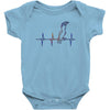 my heart beats for parrots Baby Onesie