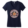 the coffee chain Women's V-Neck T-Shirt