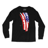 july 4th flag Long Sleeve Shirts