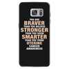 Braver Stronger Smarter Uterine Cancer Awareness Samsung Galaxy S7