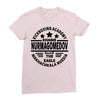 khabib nurmagomedov black logo Ladies Fitted T-Shirt