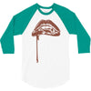 vampire lips 3/4 Sleeve Shirt