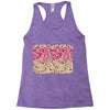 pink triangle print Racerback Tank