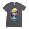 drinking beer Ladies Fitted T-Shirt